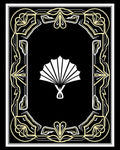 Art Deco Style Fan Emblem Rug
