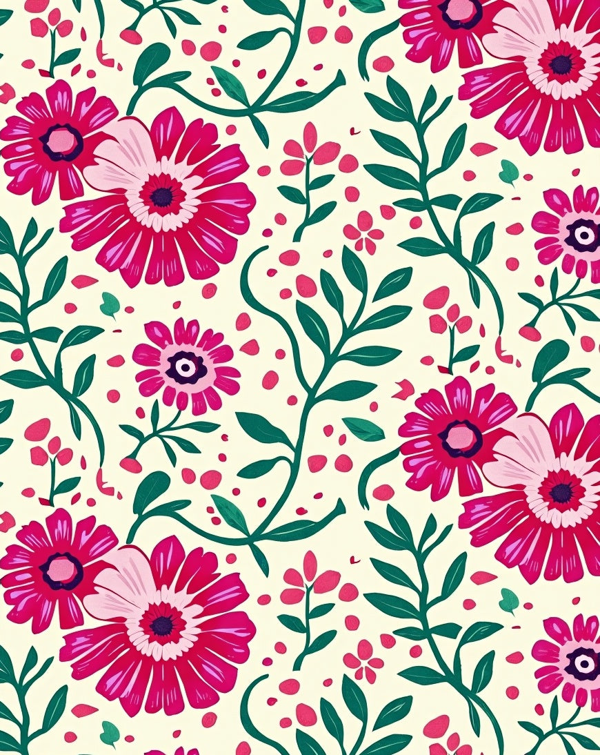 Vibrant Floral Pattern Rug