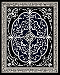 Intricate Floral Swirl Patterned Rug