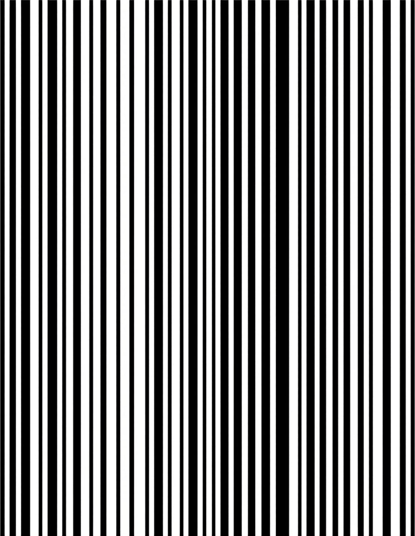 Bold Black White Vertical Stripe Design Rug