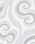 Monochrome Swirl Motion Pattern Rug