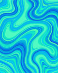 Oceanic Swirl Pattern Rug