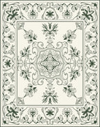 Classic Floral Mandala Pattern Rug