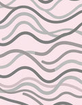 Modern Abstract Wave Pattern Rug