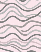 Modern Abstract Wave Pattern Rug