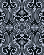 Intricate Swirling Floral Pattern Harmony Rug