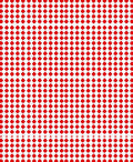 Red Cross Patterned Geometric Rug
