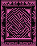 Vibrant Geometric Maze Pattern Rug