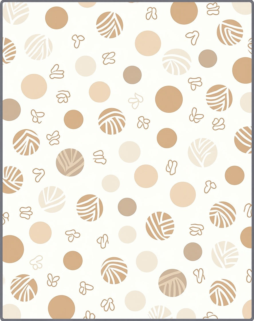 Polka Dot And Stripe Pattern Design Rug