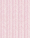 Pink Chevron Stripe Textured Rug