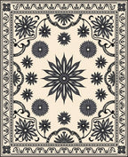 Ornate Floral Pattern Rug