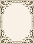 Ornate Floral Scrollwork Design Rug