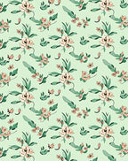 Pastel Floral Botanical Pattern Rug