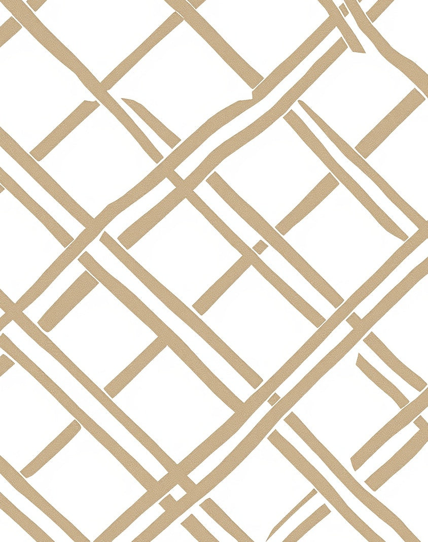 Chic Intersecting Lines Pattern Rug