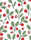 Christmas Spruce Berry Botanical Rug
