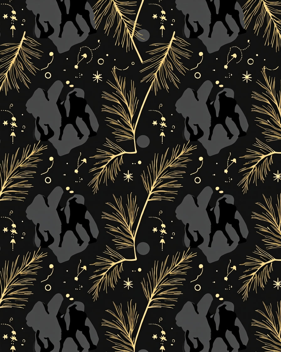 Golden Camel Constellation Night Rug