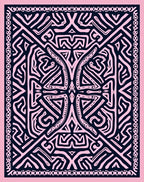 Abstract Intricate Tribal Pattern Rug