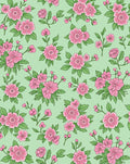 Pink Blossom Branches On Mint Background Rug