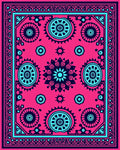Bold Floral Mandala Inspired Design Rug