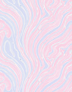 Pastel Marble Swirl Pattern Rug