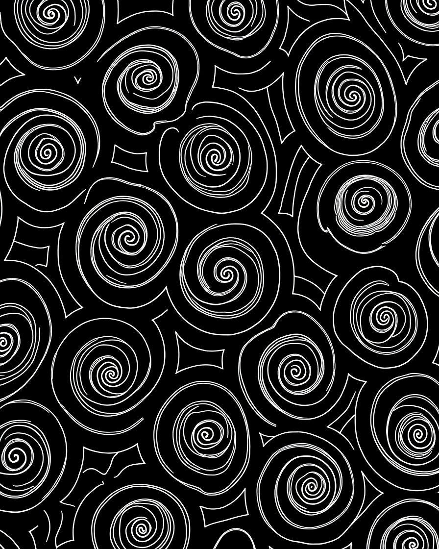 Bold Swirls Abstract Pattern Design Rug