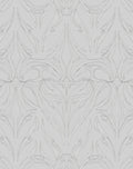 Elegant Light Grey Floral Pattern Rug