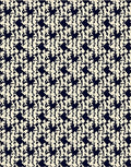 Classic Houndstooth Geometric Pattern Rug