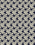 Classic Houndstooth Geometric Pattern Rug