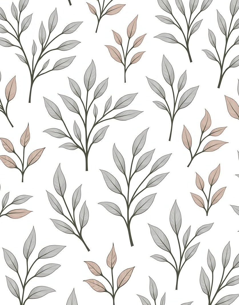 Delicate Autumn Branch Pattern Rug