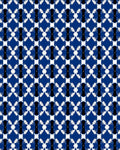 Bold Blue White Black Abstract Pattern Rug
