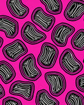 Abstract Jagged Zebra Stripe Rug
