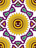 Bold Yellow Sun Floral Pattern Rug