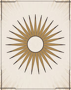 Sunburst Geometric Style Rug