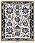 Classic Floral Vine Pattern Rug
