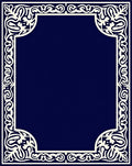 Elegant Ivory Floral Scroll Border Design Rug