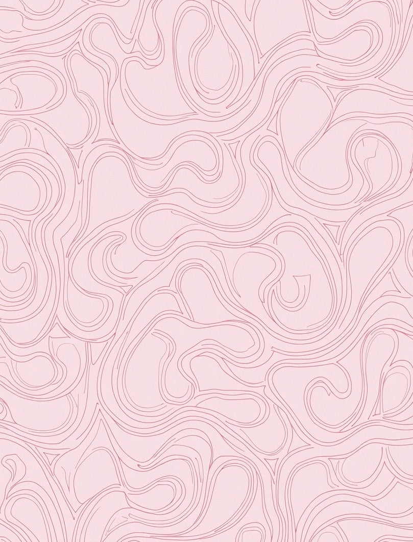 Pink Swirls Pattern Rug