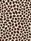 Abstract Brown Oval Pattern Rug