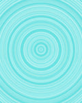 Cool Blue Concentric Circle Design Rug