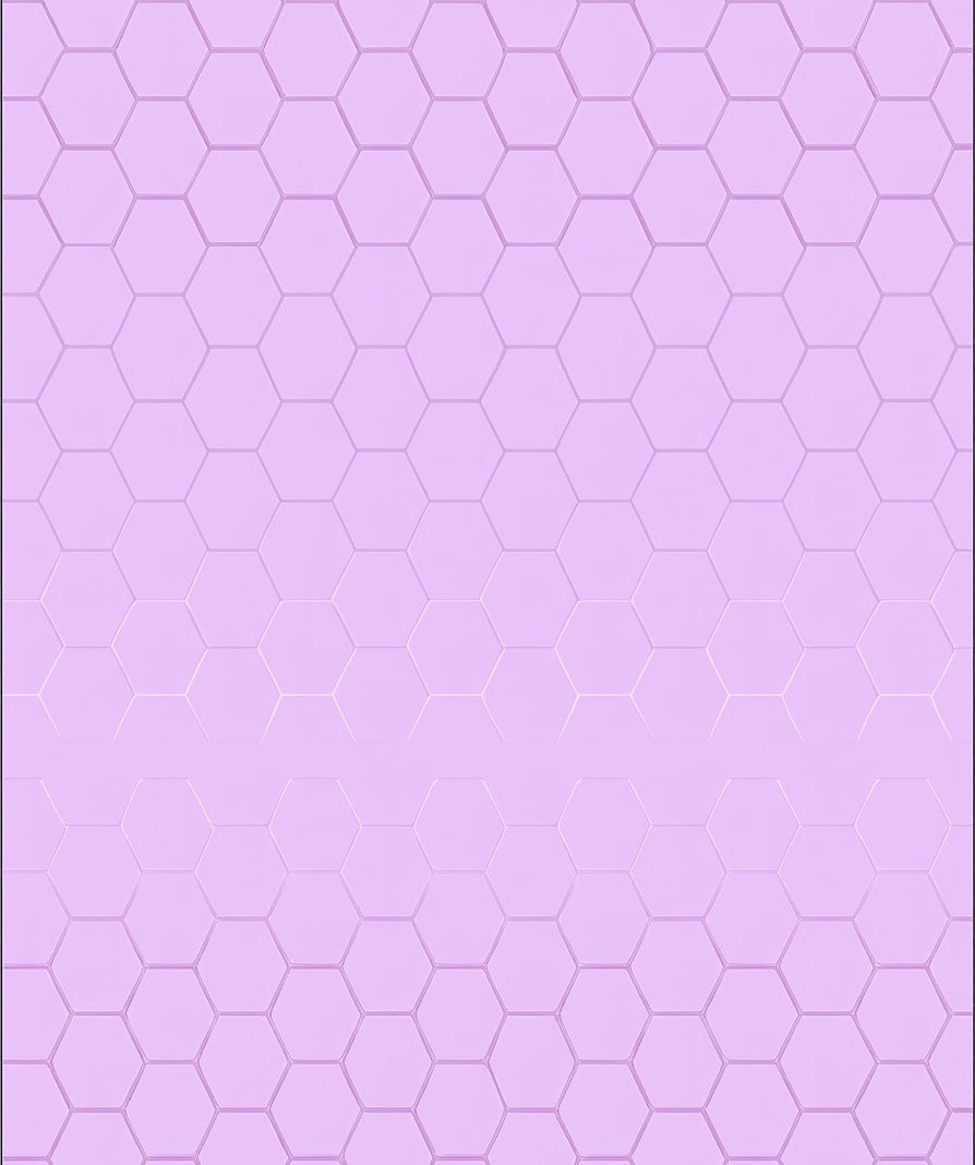 Pastel Hexagon Geometric Pattern Rug