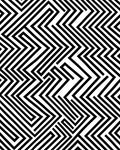 Bold Black And White Geometric Maze Rug