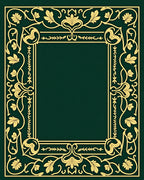 Ornate Golden Floral Border Design Rug