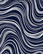 Abstract White Thin Lines Rug