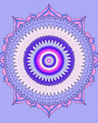 Intricate Radial Mandala Pattern Design Rug