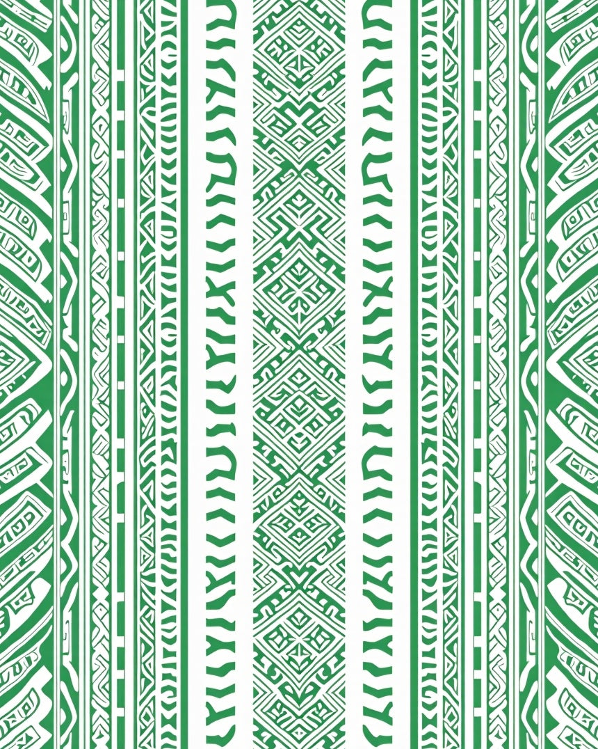 Geometric Tribal Stripe Design Rug
