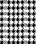 Houndstooth Pattern Contrast Rug