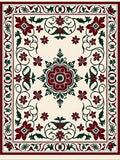 Rich Floral Garden Motif Pattern Rug