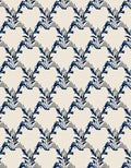 Elegant Blue Gray Floral Pattern Rug