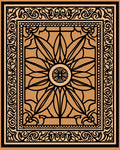 Intricate Floral Mandala Inspired Pattern Rug