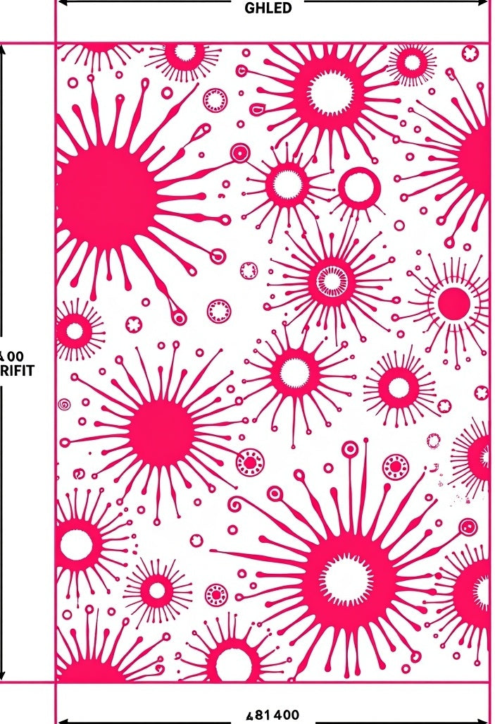 Abstract Starburst Pattern Rug