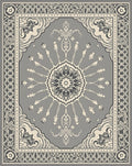 Ornate Floral Mandala Patterned Rug
